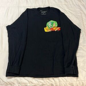 Long sleeve black Rick and Morty shirt